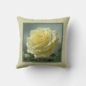 枕 – ロマンチックなフローラ、バラの花、バラ (裏面)