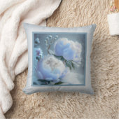 枕 – ロマンチックなフローラ、牡丹の花、パエオニア (ブランケット)