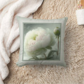 枕 – ロマンチックなフローラ、牡丹の花、パエオニア (ブランケット)