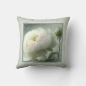 枕 – ロマンチックなフローラ、牡丹の花、パエオニア (裏面)