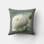 枕 – ロマンチックなフローラ、牡丹の花、パエオニア (裏面)