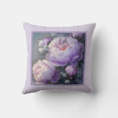 枕 – ロマンチックなフローラ、牡丹の花、パエオニア (裏面)
