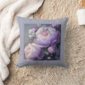 枕 – ロマンチックなフローラ、牡丹の花、パエオニア (ブランケット)