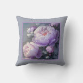 枕 – ロマンチックなフローラ、牡丹の花、パエオニア (裏面)