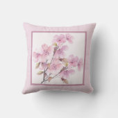 枕 – ロマンチックなフローラ、花、さくらんぼ花、 (裏面)