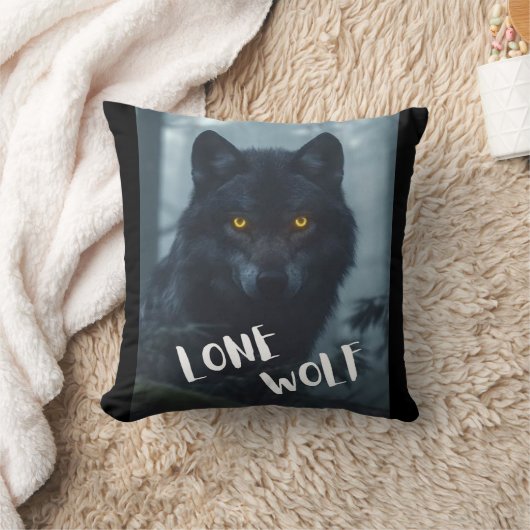 枕（一匹の狼） クッション (ブランケット)