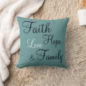 枕-信頼の希望愛家族 クッション (ブランケット)