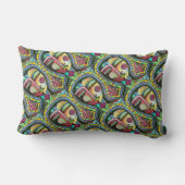 枕-名前及び日付が付いているキンセアニェラの記念品 ランバークッション (裏面)