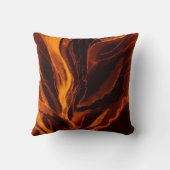 枕--巨大なオレンジケシ クッション (裏面)