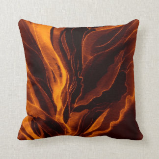 枕--巨大なオレンジケシ クッション