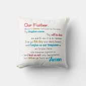 枕:父の祈りの言葉枕カトリックの子供のための クッション (正面)