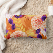 枕、秋花 ランバークッション (ブランケット)