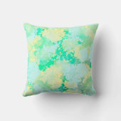 枕，緑，自然，家の装飾，抽象芸術 クッション (裏面)