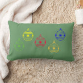 枕（腰部） -クリスマスオーナメント ランバークッション (ブランケット)