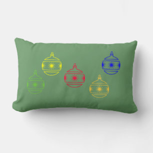枕(腰) -クリスマスオーナメント ランバークッション