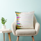 枕 – 色付き鉛筆ライン (椅子)