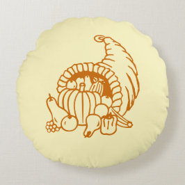 枕 – 豊穣の角 ラウンドクッション