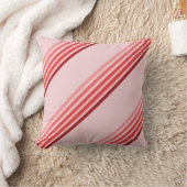 枕 – 赤いストライプピンク (ブランケット)