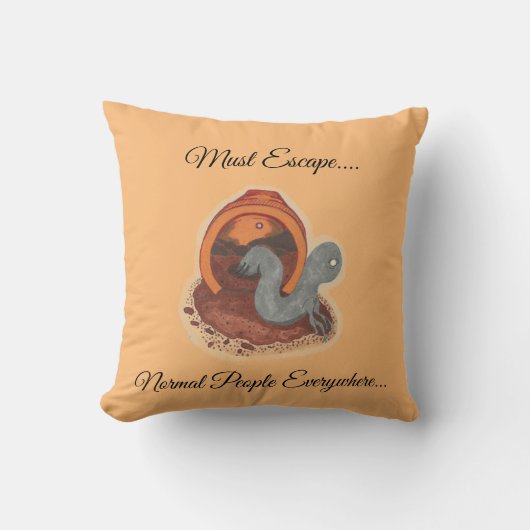 枕 – 逃げなければならない – 鉢物 (正面)