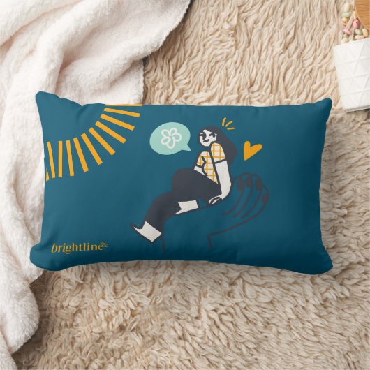 枕 – 13インチx 21インチ海軍(イラストレーション付き) (ブランケット)