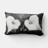 枕- 2本のオランダカイウユリ ランバークッション (裏面)