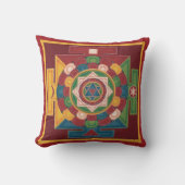 枕- 5つの地球の要素の曼荼羅 クッション (正面)