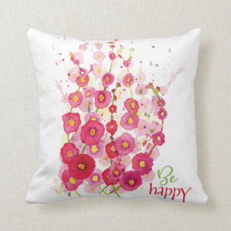 枕 – Be Happy Hollyhocks