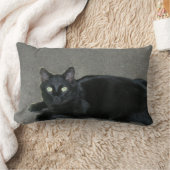 枕 – Black Cat on Carpet (ブランケット)