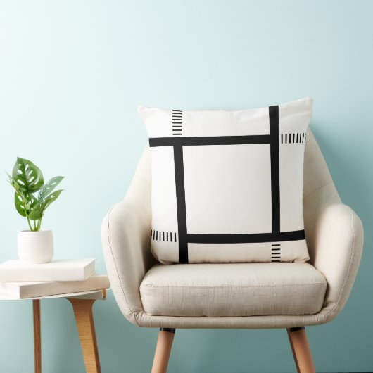 枕 – "Quadra" – 白黒 (椅子)