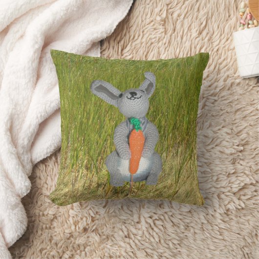 枕 – Rabbit in Grass (ブランケット)