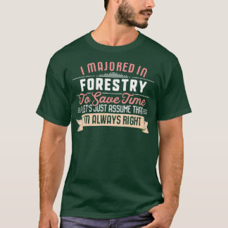 林学おもしろい生専攻のの卒業贈与 Tシャツ