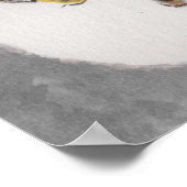 林李のアートウォー中国のターカラー9コイフィッシュムーン ポスター (角)