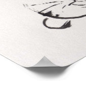 林李氏のアートプリント:猫の眠り ポスター (角)