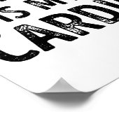 林業おもしろいは私のカーディオ – 森林ギフト ポスター (角)