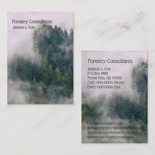 林業のコンサルタントか米松の名刺 名刺 (正面/裏面)