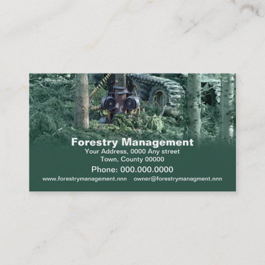 林業の企業の名刺 名刺 (正面)