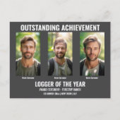 林業はがきテンプレート5 photo DIY logging ポストカード (正面)