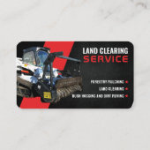 林業マルチング、土地清掃、ブッシュのホーギング 名刺 (裏面)