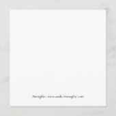 林業伐採のビジネスメニューPERSONALIZE メニュー (裏面)