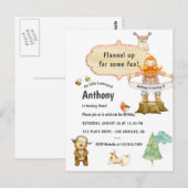 林業作業員の誕生日パーティー ポストカード (正面/裏面)