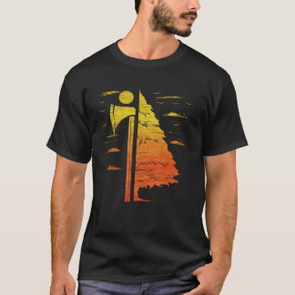 林業労働者のためのランバージャッキ斧 Tシャツ