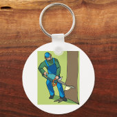 林業労働者 キーホルダー