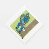 林業労働者 スタンダードランチョンナプキン (角)