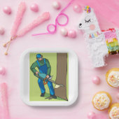 林業労働者 ペーパープレート (パーティー)