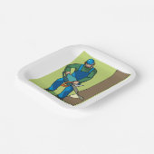 林業労働者 ペーパープレート (傾斜あり)