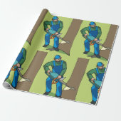 林業労働者 ラッピングペーパー (アンロールド)