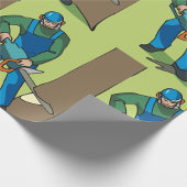 林業労働者 ラッピングペーパー