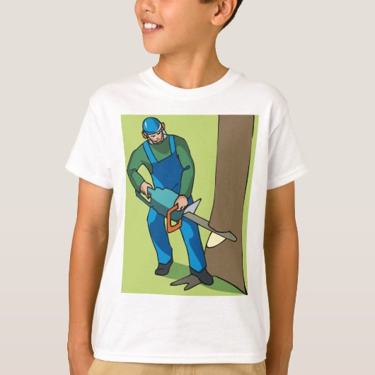 林業労働者 Tシャツ (正面)