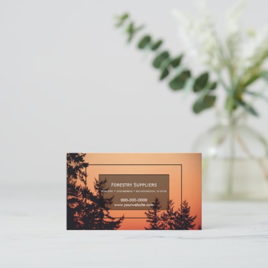 林業名刺 名刺 (スタンド正面)