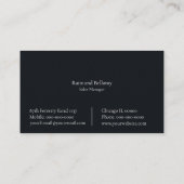 林業名刺 名刺 (裏面)